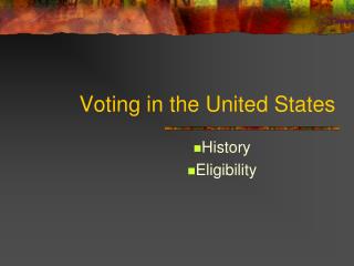 Voting in the United States