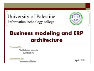 Business modeling and ERP architecture