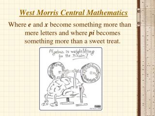 West Morris Central Mathematics