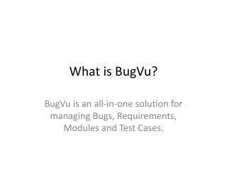 What is BugVu ?