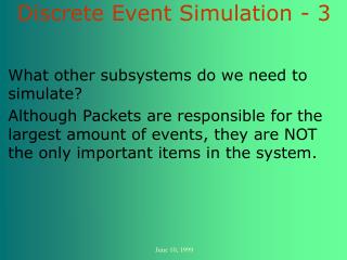 Discrete Event Simulation - 3