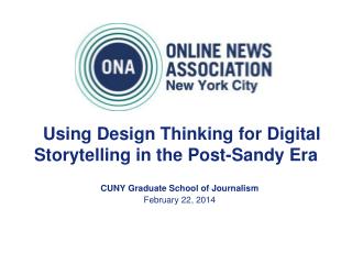Using Design Thinking for Digital Storytelling in the Post-Sandy Era