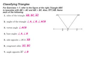 SECTION 4.2 - Measuring Angles in Triangles