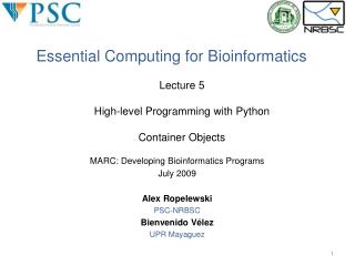 Essential Computing for Bioinformatics