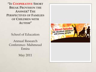 School of Education Annual Research Conference- Mahmoud Emira May 2011