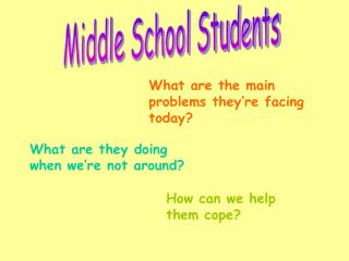 Middle School Students