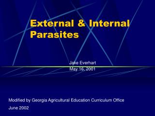 External &amp; Internal Parasites