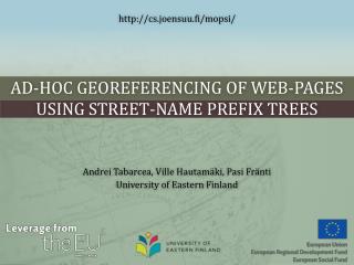 Ad-hoc Georeferencing of Web-pages Using Street-name Prefix Trees