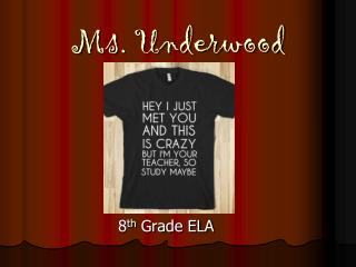 Ms. Underwood
