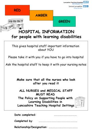 This gives hospital staff important information about YOU