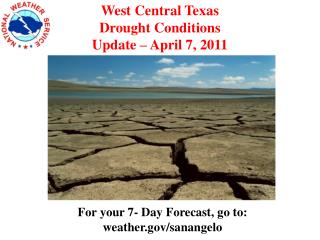 West Central Texas Drought Conditions Update – April 7, 2011