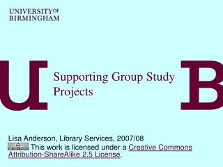 Supporting Group Study Projects