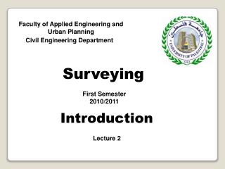 Faculty of Applied Engineering and Urban Planning