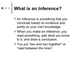 Inferences Explanations