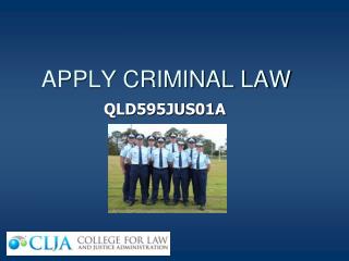 APPLY CRIMINAL LAW