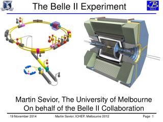 Martin Sevior, The University of Melbourne On behalf of the Belle II Collaboration