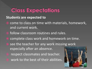 Class Expectations