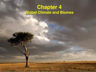Chapter 4 Global Climate and Biomes