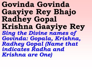 New 675 Govinda Govinda Gaayiye Rey Bhajo