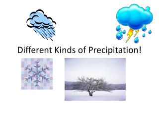 Different Kinds of Precipitation!