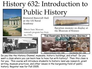 History 632: Introduction to Public History