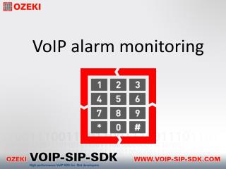 VoIP alarm monitoring