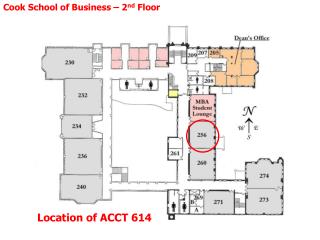 Cook School of Business – 2 nd Floor
