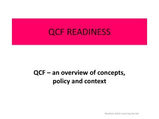 QCF READINESS