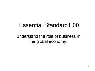 Essential Standard1.00