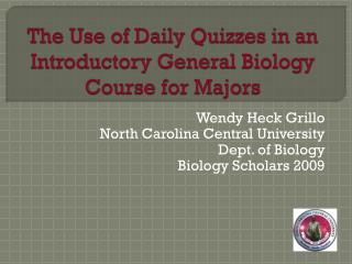The Use of Daily Quizzes in an Introductory General Biology Course for Majors