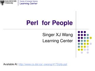 Perl for People