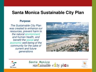 Santa Monica Sustainable City Plan