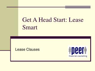 Get A Head Start: Lease Smart