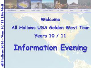 All Hallows 2014 – Year 10/ 11 USA Visit