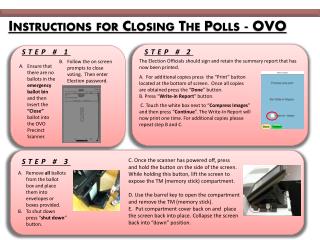 Instructions for Closing The Polls - OVO