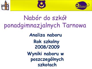 Nabór do szkół ponadgimnazjalnych Tarnowa