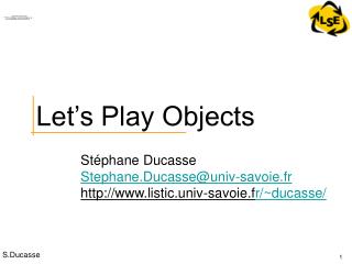 Let’s Play Objects