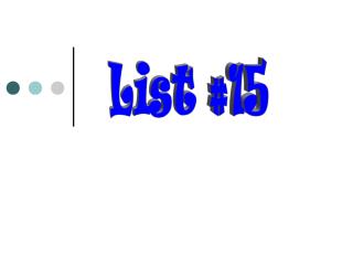 List #15