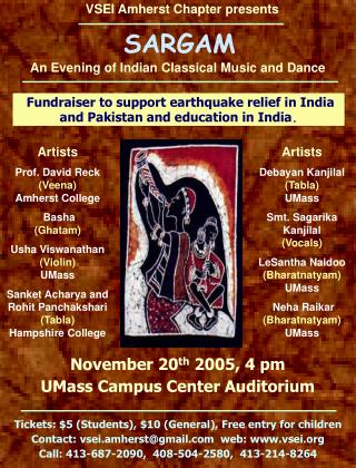 An Evening of Indian Classical Music and Dance