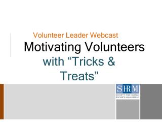 Volunteer Leader Webcast