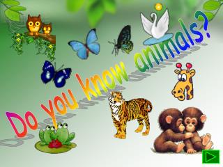 Do you know animals?