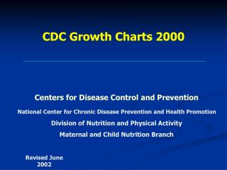 CDC Growth Charts 2000