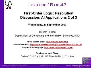 Lecture 15 of 42