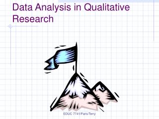 Data Analysis in Qualitative Research