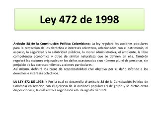 Ley 472 de 1998