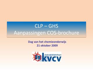CLP – GHS Aanpassingen COS-brochure
