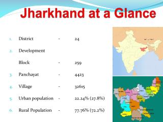 Jharkhand at a Glance