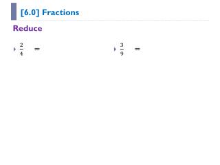 [6.0 ] Fractions