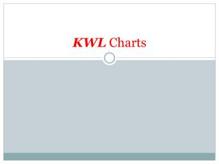 KWL Charts