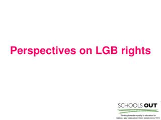 Perspectives on LGB rights